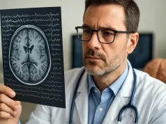 Totul despre creier: activarea reticulară (SAR) Medic neurolog studiind o tomografie cerebrală.